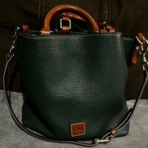 DOONEY & BOURKE DEEP GREEN SHOULDER BAG. NOT a copy!!! 10 in x 11 in x 5 in